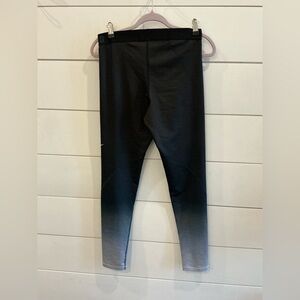 Nike Pro Hyperwarm Black and Gray Ombre Leggings
